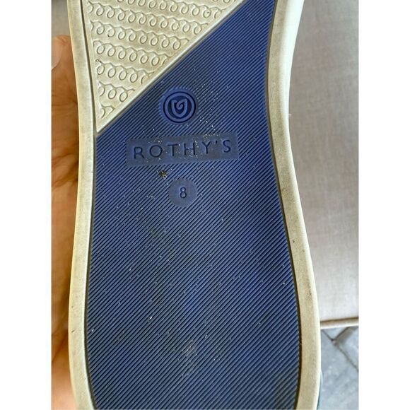 Rothy's The Original Womens Salt Honeycomb Textured Knit Slip On Sneaker Size 8 - Picture 6 of 13
